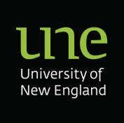 The University of New England logo